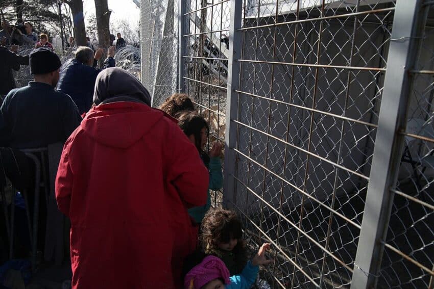 Flüchtlinge an der Grenze Griechenland-Mazedonien (Archiv)
